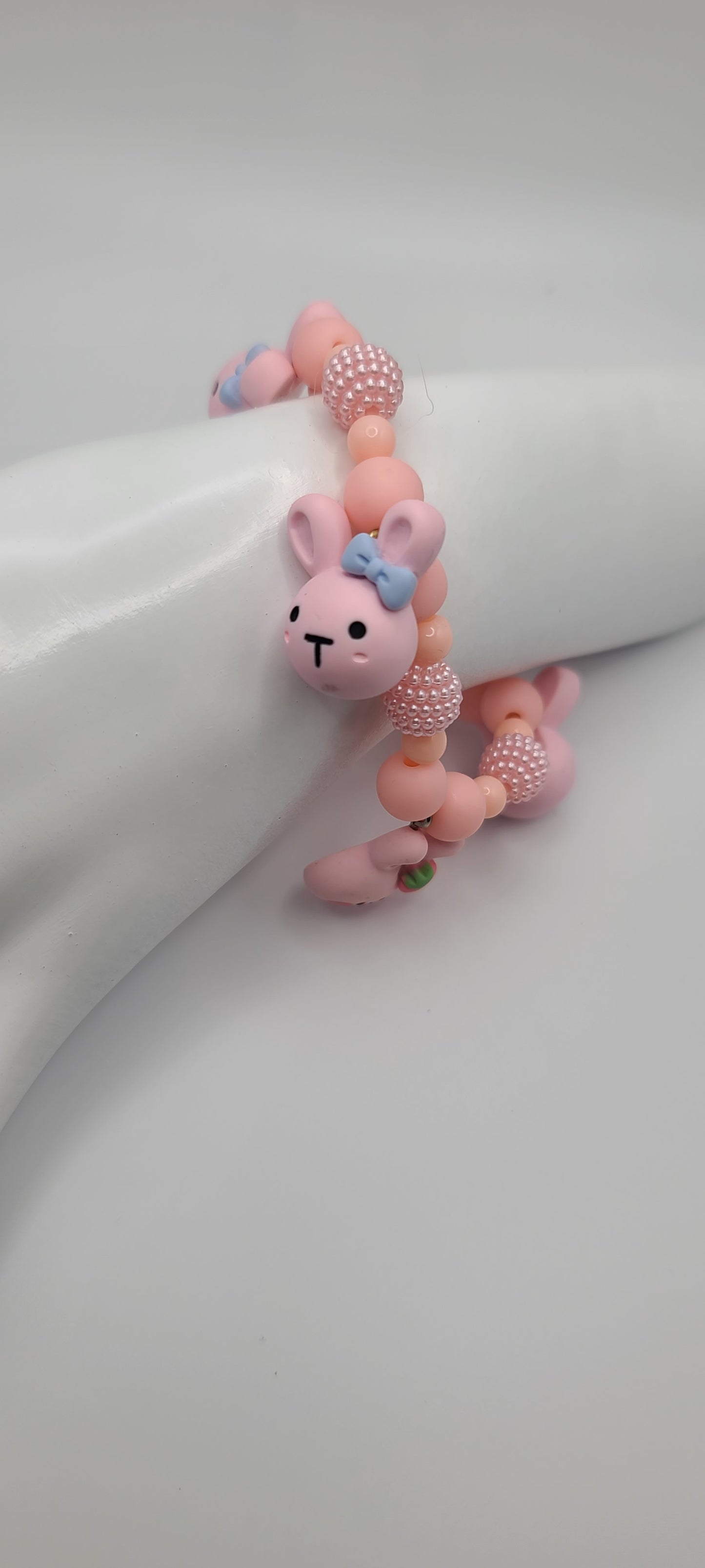 Pink Rabbit Charm Bracelet