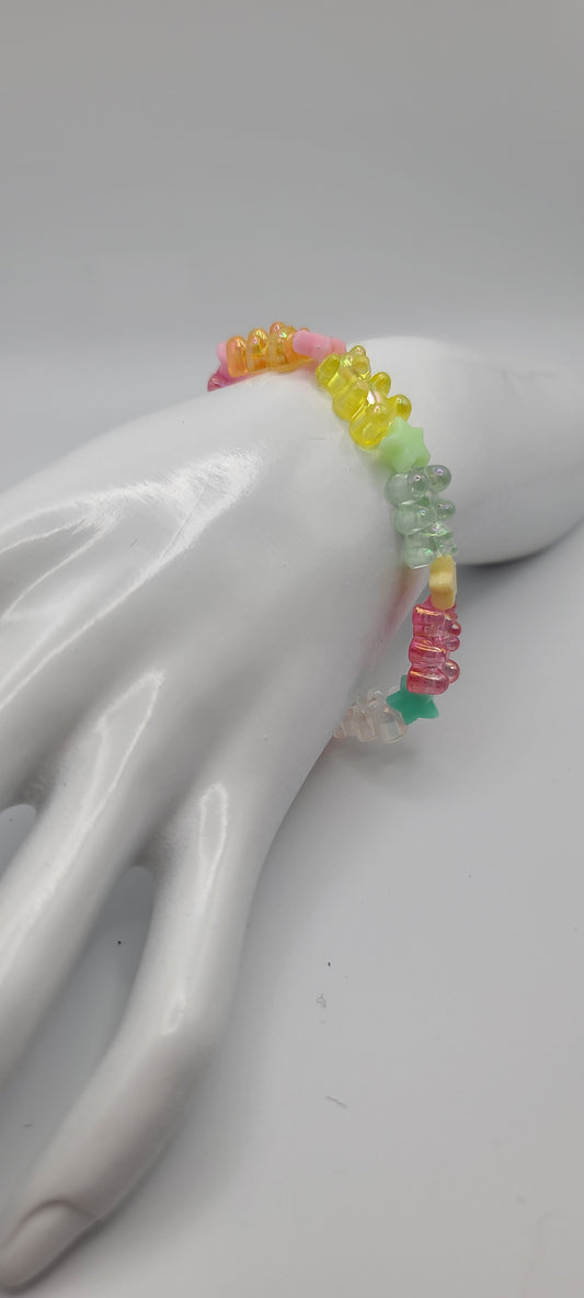 Rainbow Gummy Bear Bracelet