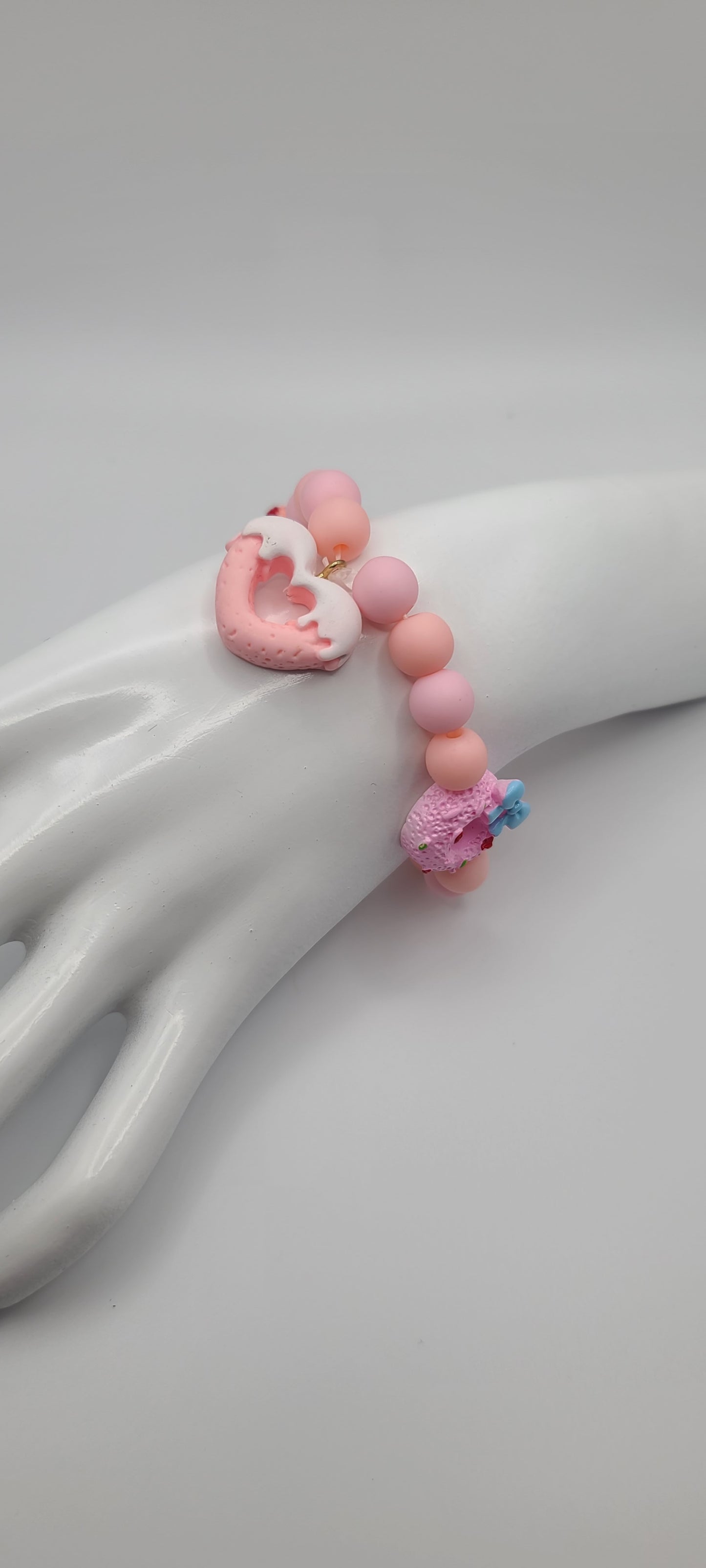 Pink Pastry Charm Bracelet