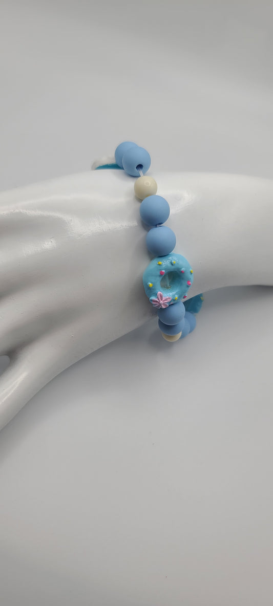 Blue Pastry Themed Bracelet