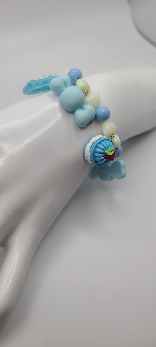 Blue Pastry and Candy Bracelet