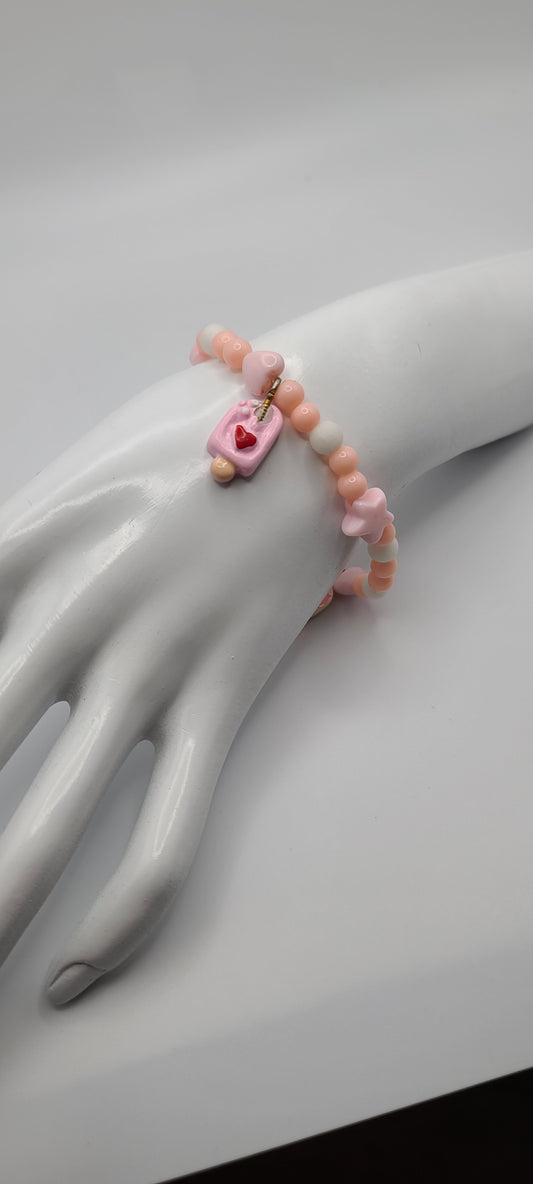 Pink Popsicle Charm Bracelet