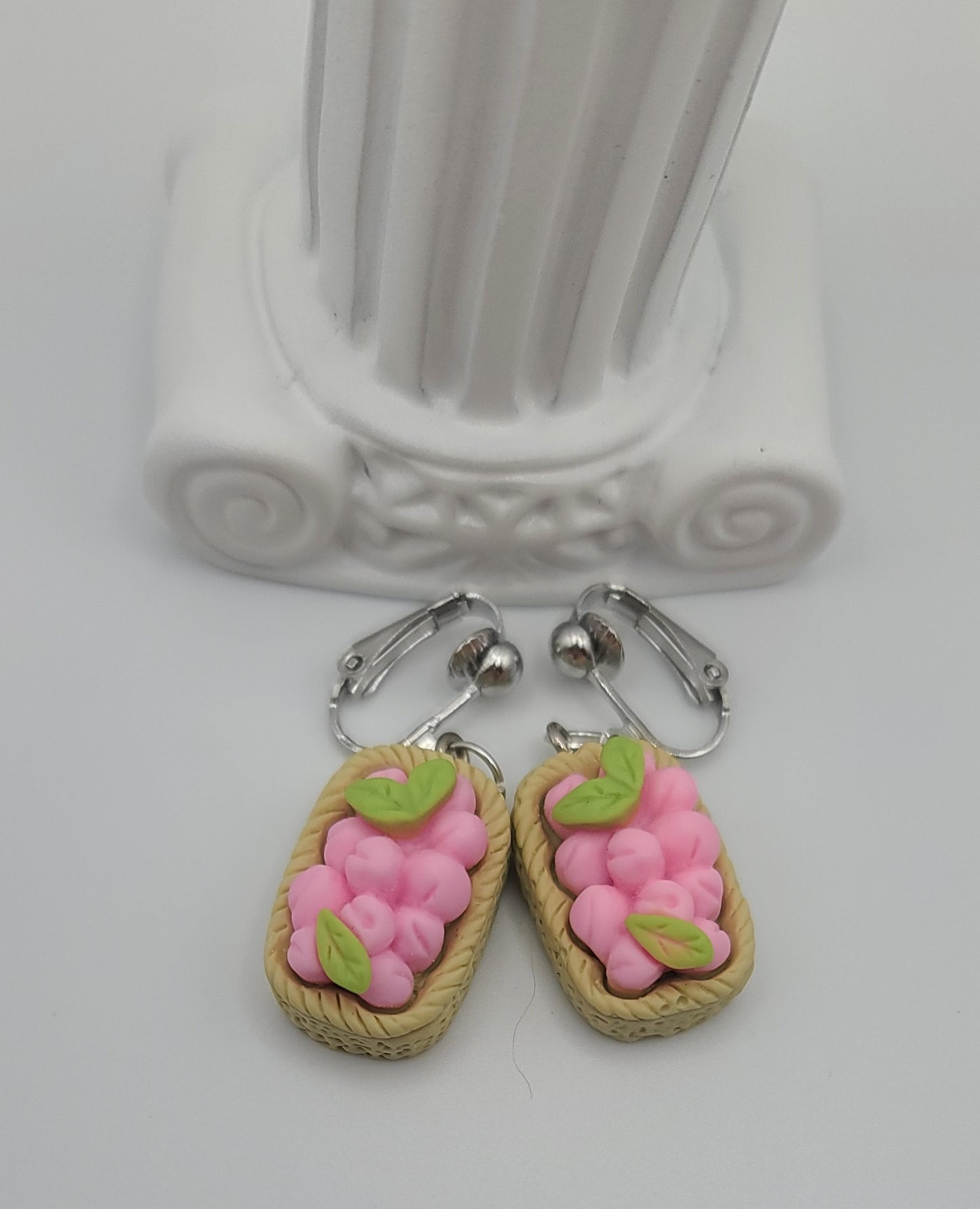 Peaches in Baskets Earrings