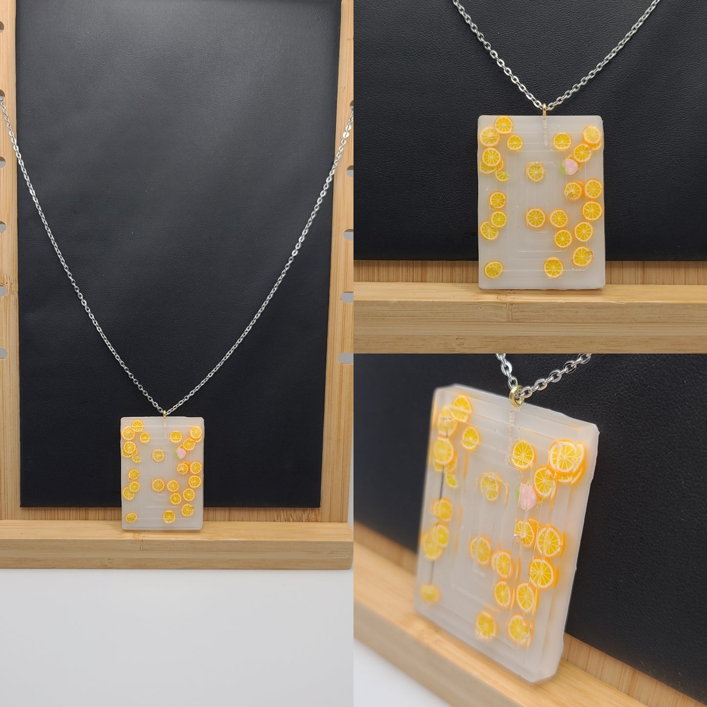 White Chocolate Bar with Fruit Necklace