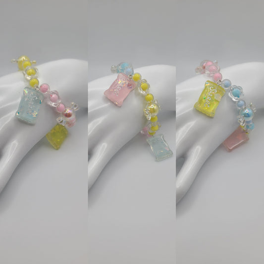 Multi-Color Various Candy Beaded Bracelet