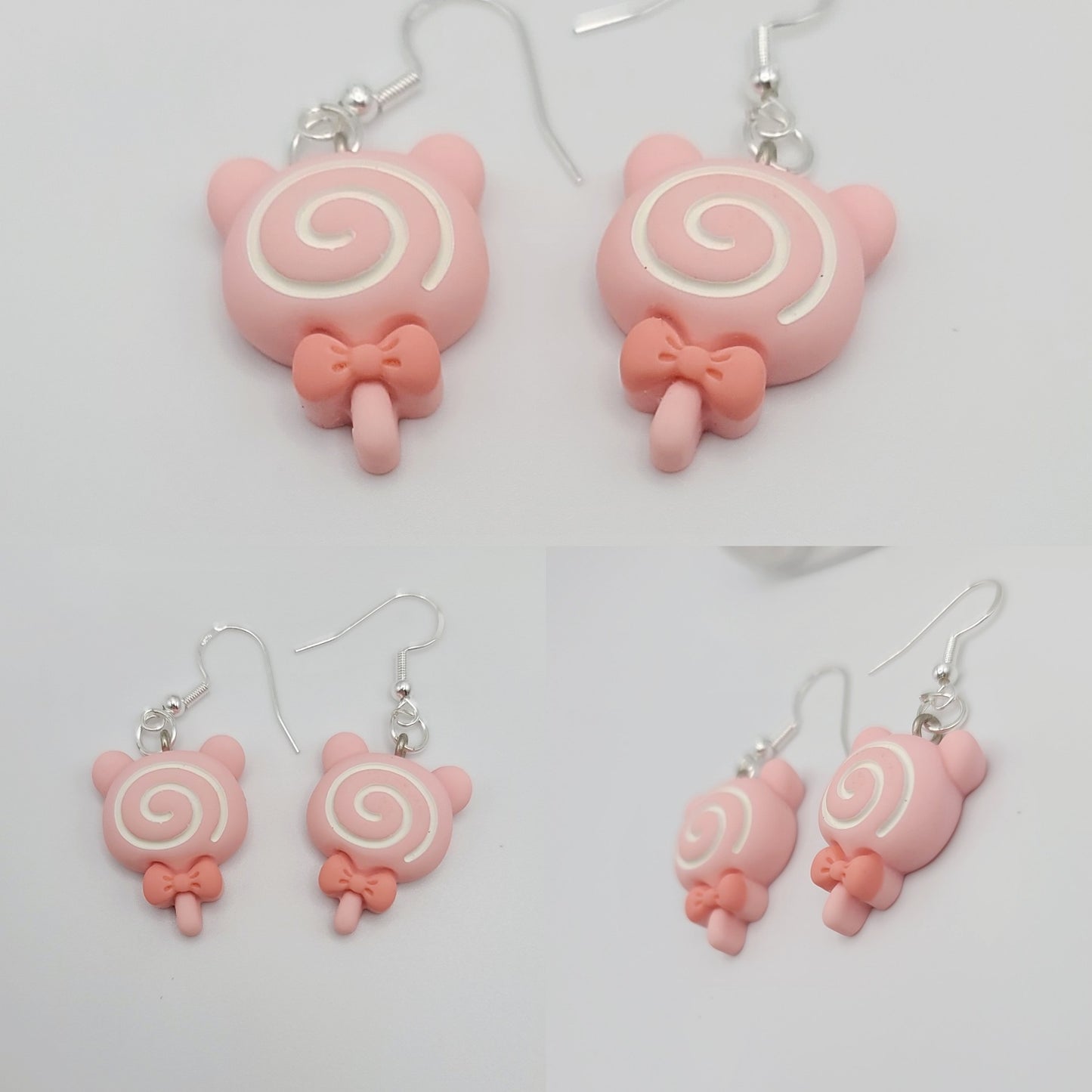 Little Bear Lollipop Swirl Earrings